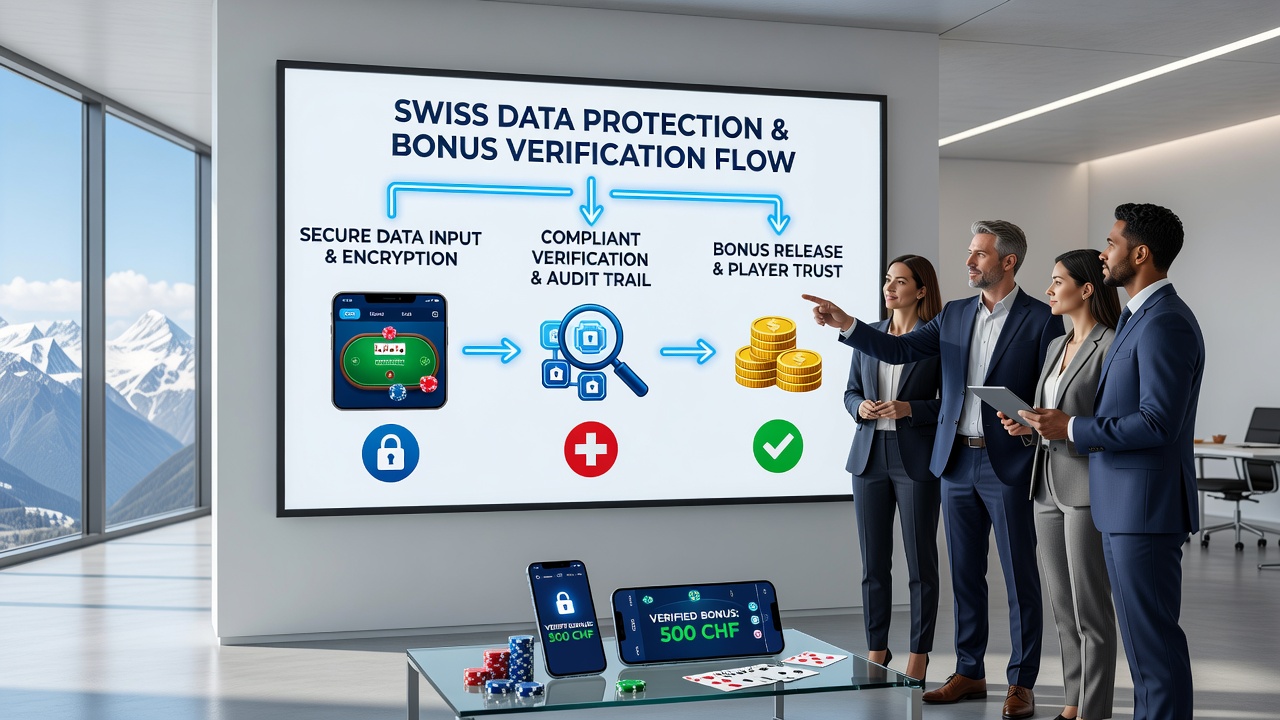 Close-up of a mobile poker app verification screen with data consent prompts